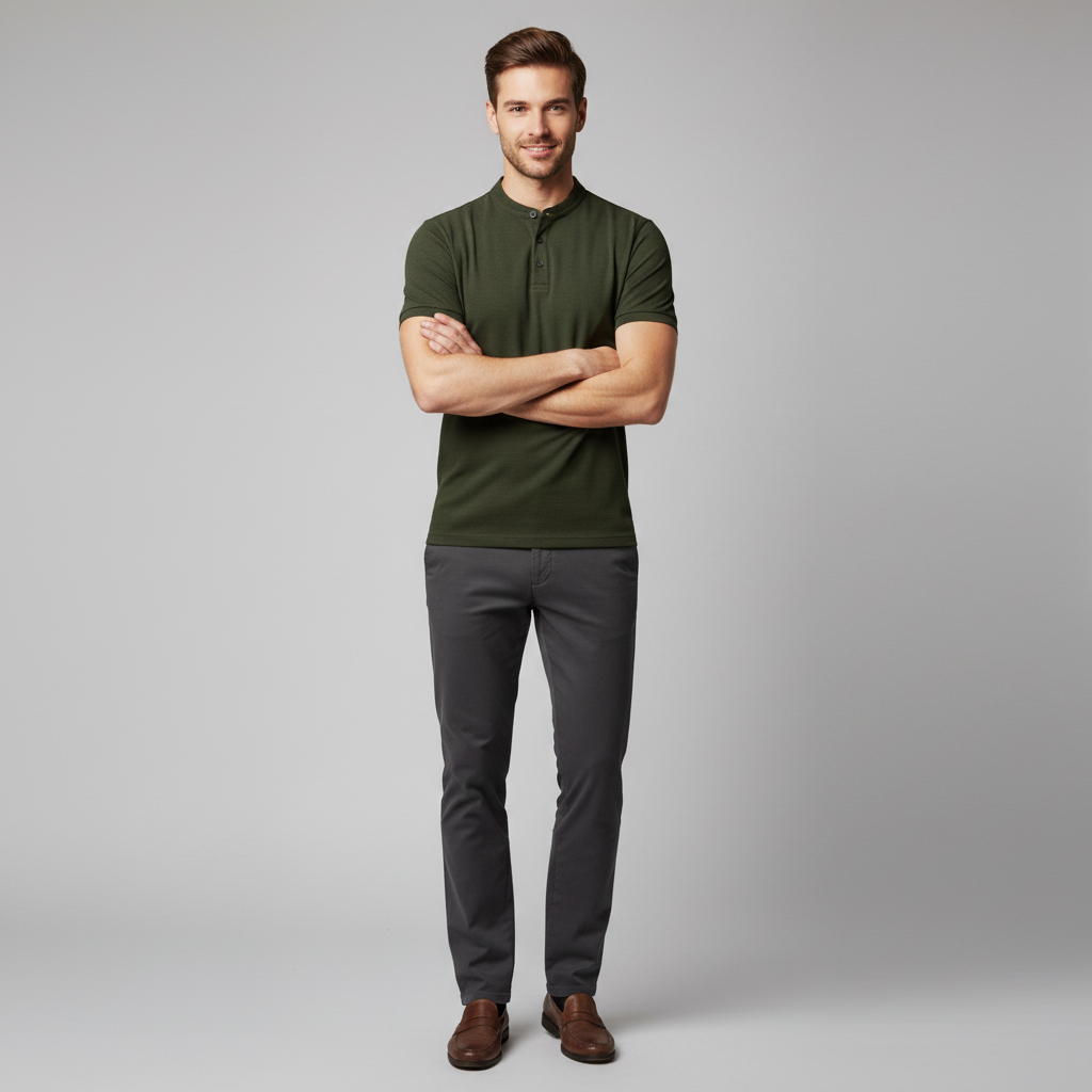 Elegant Poloshirt Mænd | Klassisk Poloshirt til Mænd