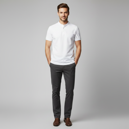 Elegant Poloshirt Mænd | Klassisk Poloshirt til Mænd