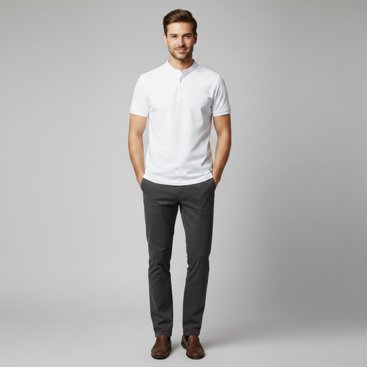 Elegant Poloshirt Mænd | Klassisk Poloshirt til Mænd