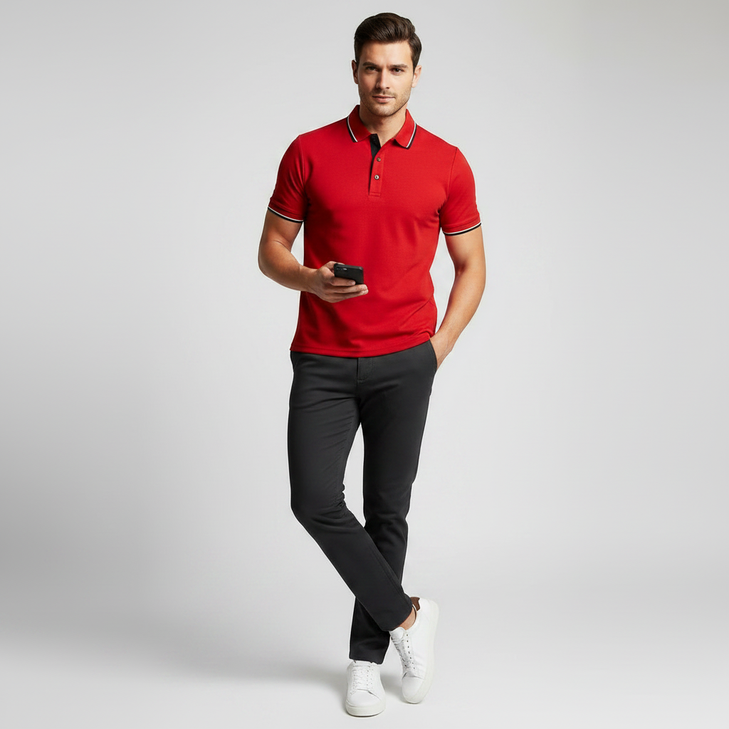 Elegant Poloshirt Til Mænd | Klassisk Herretøj