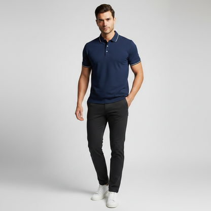 Elegant Poloshirt Til Mænd | Klassisk Herretøj