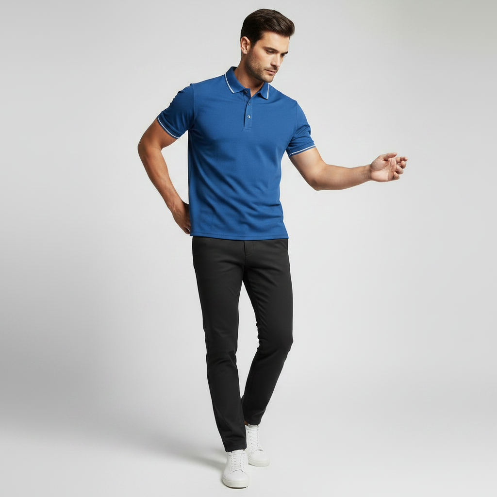 Elegant Poloshirt Til Mænd | Klassisk Herretøj