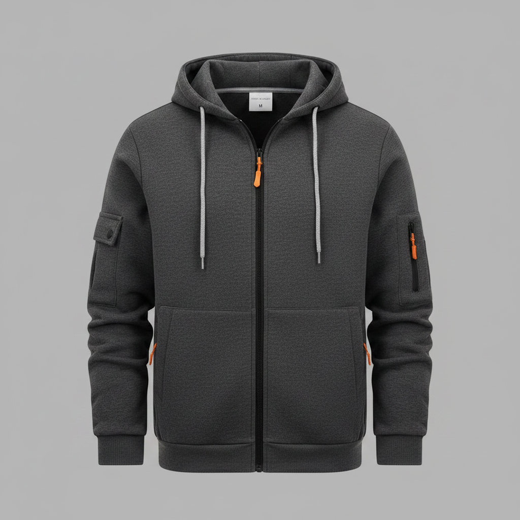 Hættetrøje med Lynlås | Hoodies til Mænd