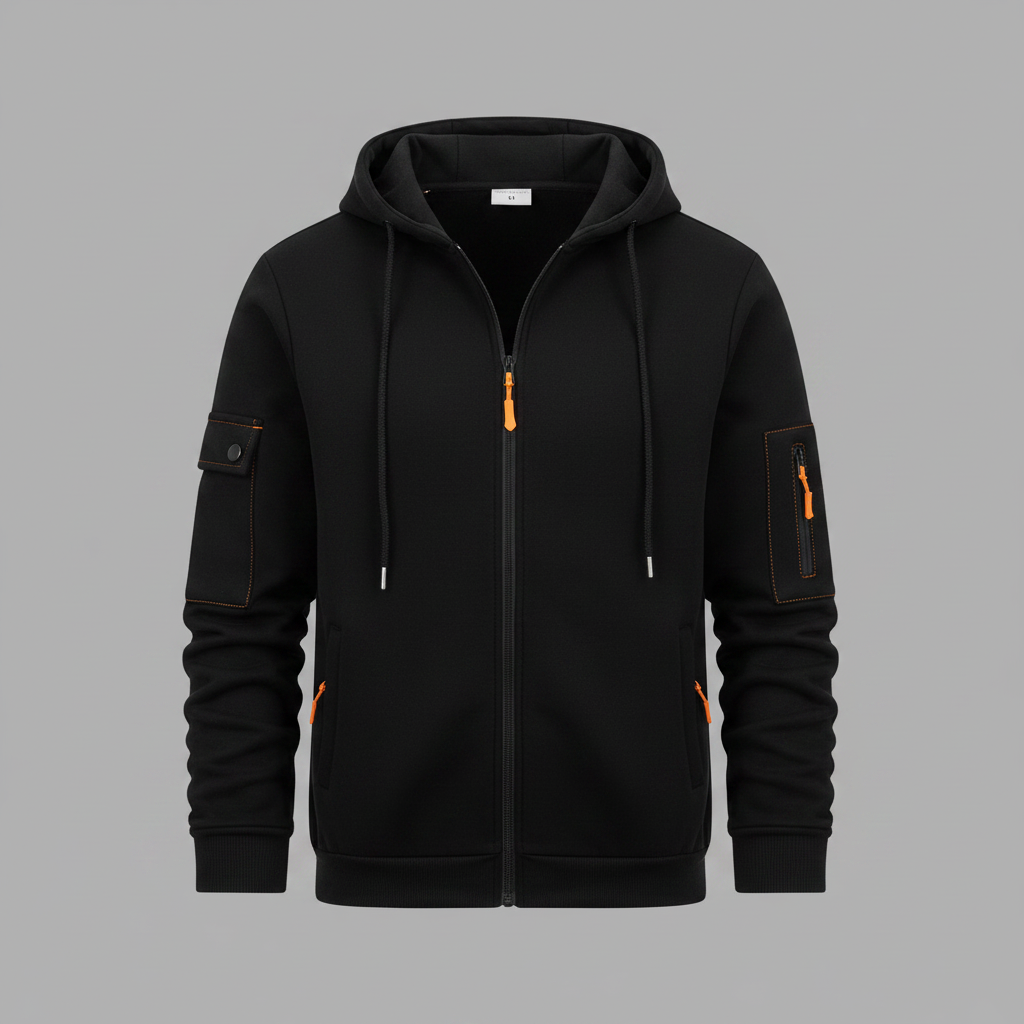 Hættetrøje med Lynlås | Hoodies til Mænd