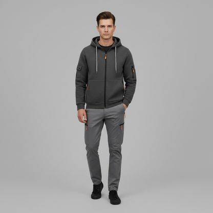 Hættetrøje med Lynlås | Hoodies til Mænd