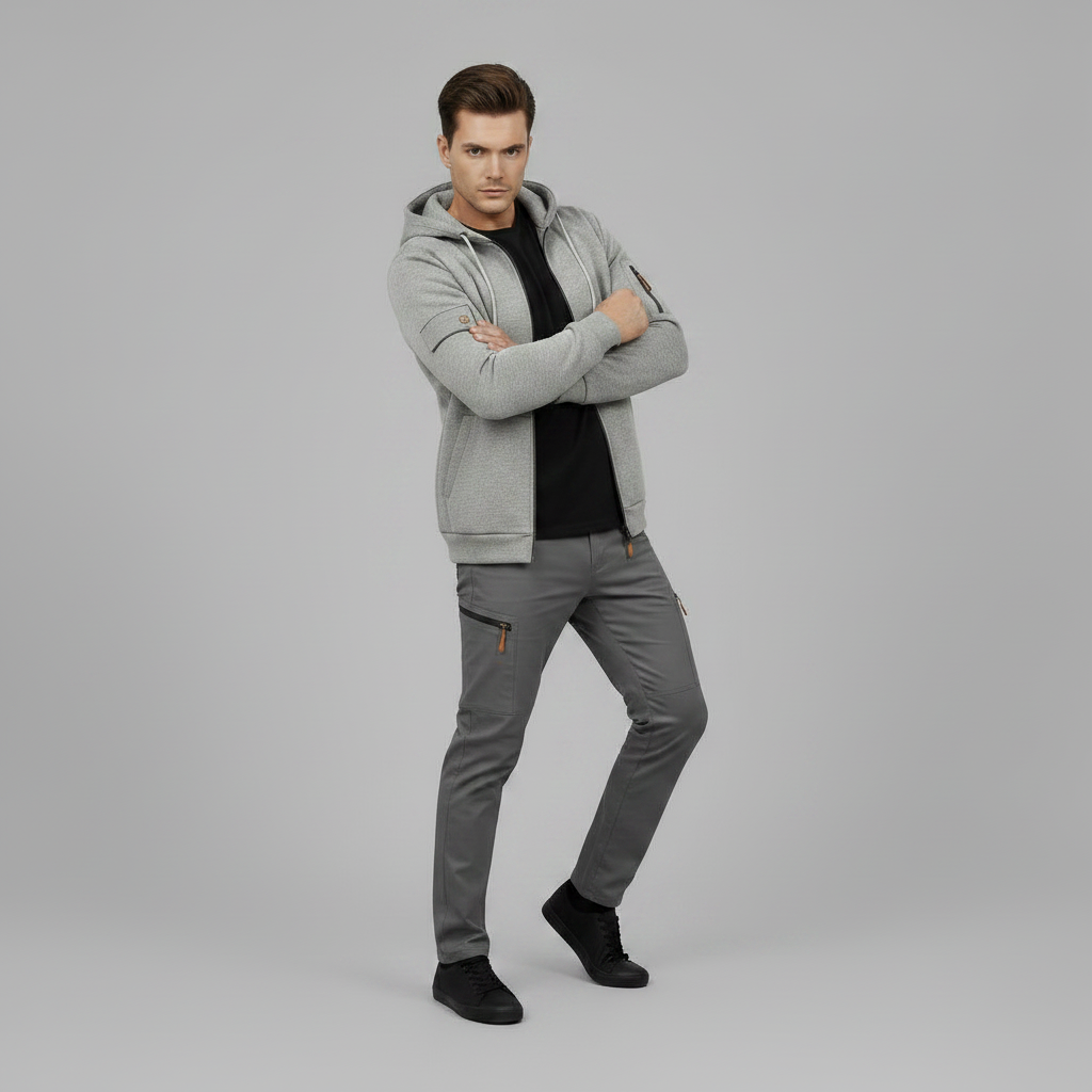Hættetrøje med Lynlås | Hoodies til Mænd