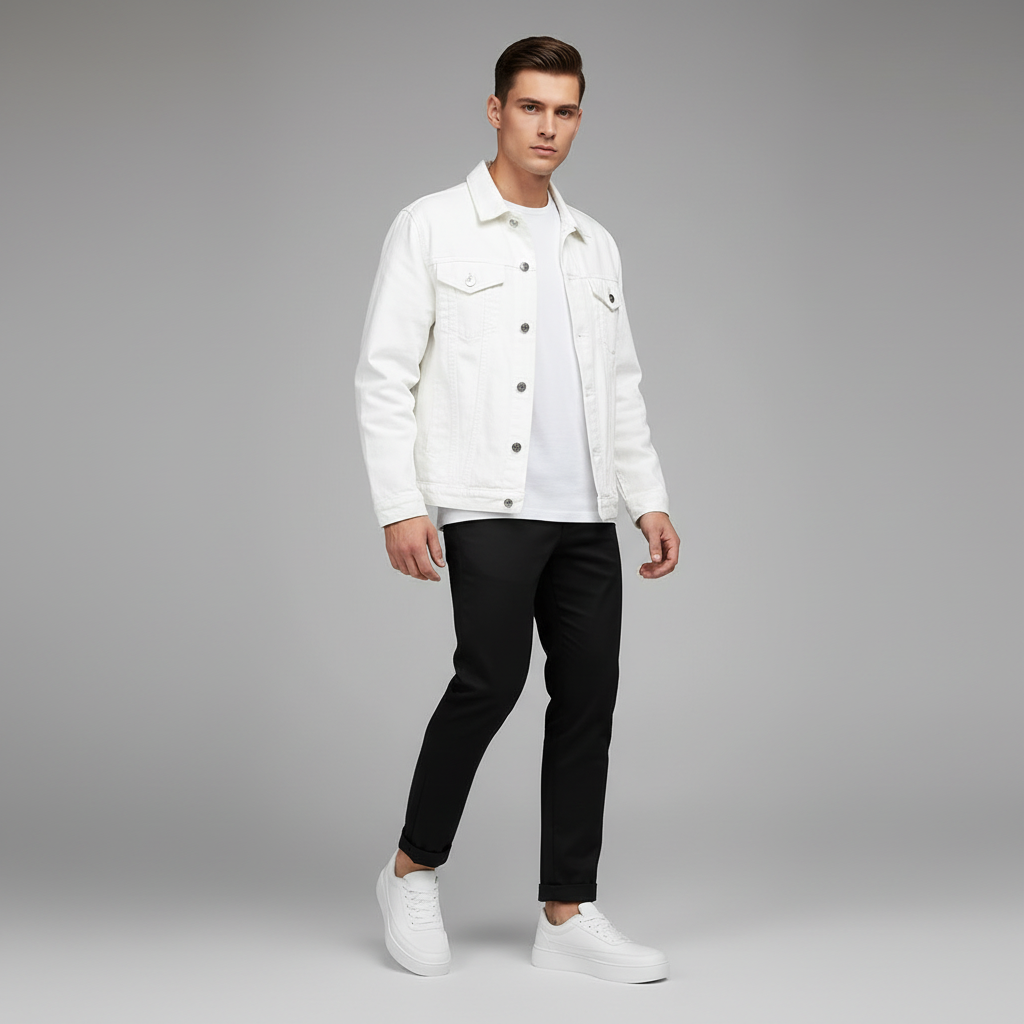 Hvide Platform Sneakers | Mænds Fritidssko