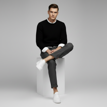 Hvide Platform Sneakers | Mænds Fritidssko