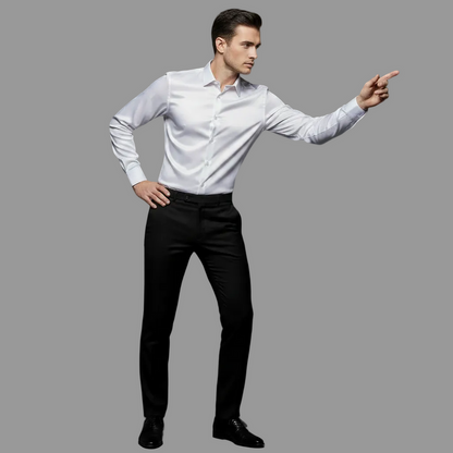 Jethro Rynkefri Herreskjorte | Slim Fit Mænds Skjorte