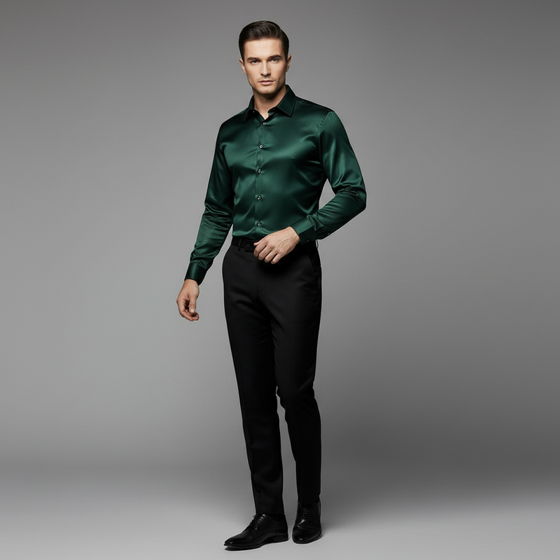 Jethro Rynkefri Herreskjorte | Slim Fit Mænds Skjorte