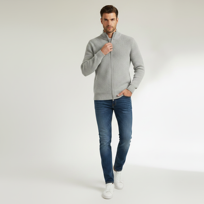 Slim Fit Cardigan | Cardigan Til Mænd Med Lynlås